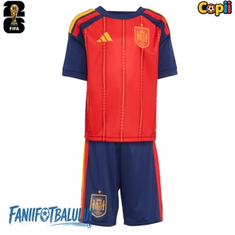 Spania Echipament de Fotbal Replică Mondial 2026 Copii Acasa (+ Șorturi)